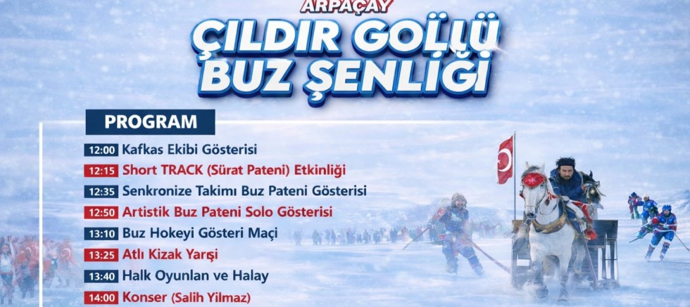 Çıldır Gölü Buz Şenliği 8 Şubat'ta Coşkuyla Gerçekleştirilecek