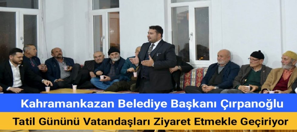 BAŞKAN ÇIRPANOĞLU PAZAR TATİLİNİ VATANDAŞLARLA GEÇİRİYOR