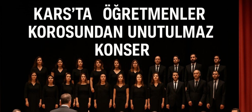KARS’TA ÖĞRETMENLER GÜNÜNE ÖZEL MUHTEŞEM KORO KONSERİ
