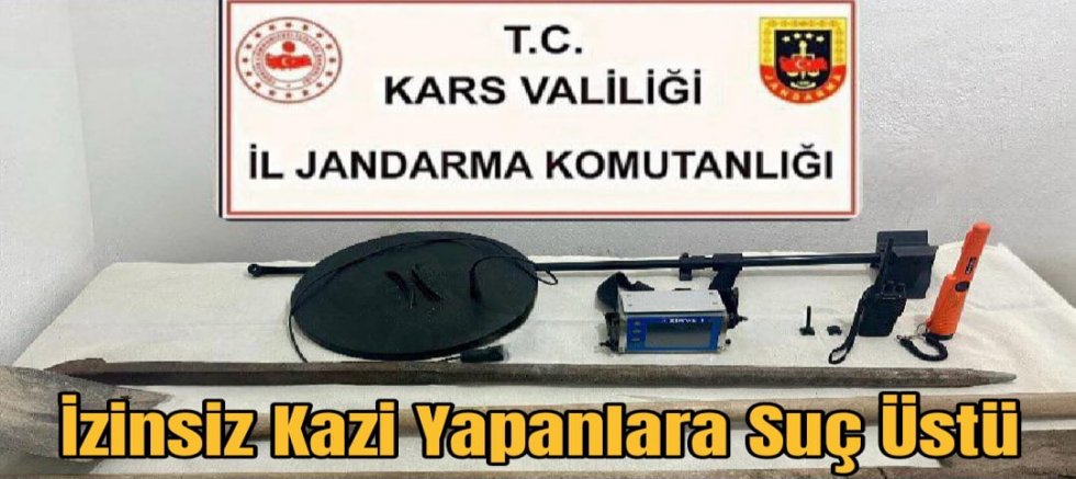 Kars'ta Tarihi Eser Kaçakçılığına Geçit Yok! Selim'de İzinsiz Kazı Yapan 5 Kişi Suçüstü Yakalandı