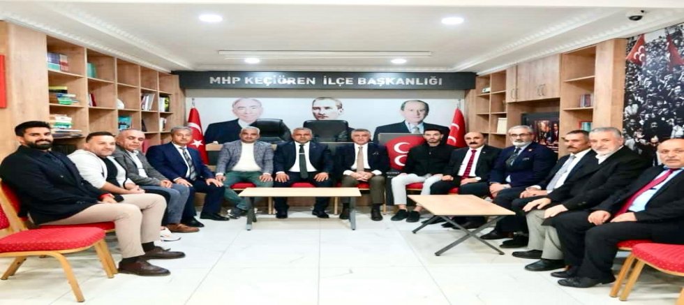 KARSLI İŞ İNSANLARINDAN MHP KEÇİÖREN İLÇE BAŞKANI KENAN YAĞMUR’A HAYIRLI OLSUN ZİYARETİ
