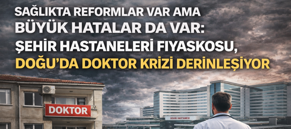 Sağlıkta Reformlar Var Ama Büyük Hatalar da Var: Şehir Hastaneleri Fiyaskosu, Doğu’da Doktor Krizi Derinleşiyor.