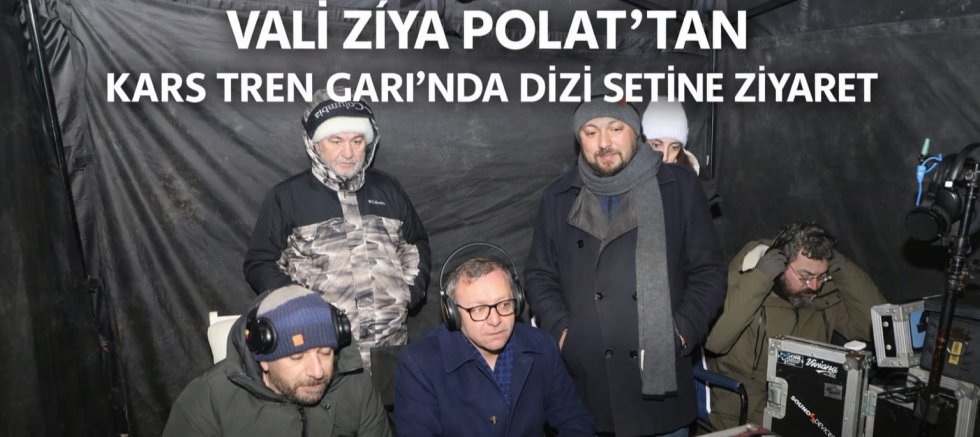ZİYA POLAT KARS TREN GARINDA DİZİ SETİNDE 