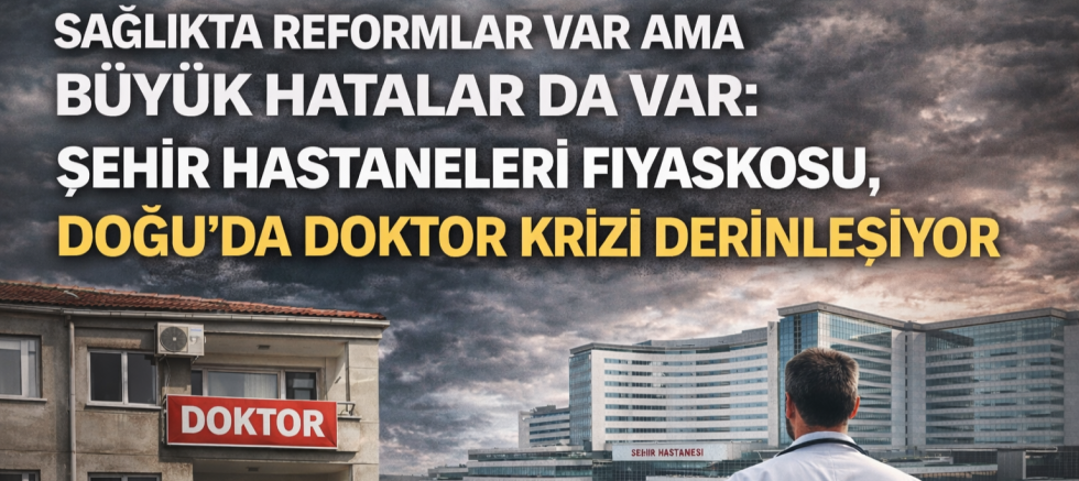Sağlıkta Reformlar Var Ama Büyük Hatalar da Var: Şehir Hastaneleri Fiyaskosu, Doğu’da Doktor Krizi Derinleşiyor.