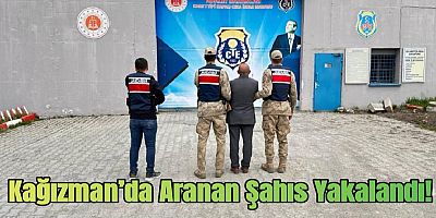 Kağızman’da Aranan Şahıs Yakalandı! Jandarma’dan Suçlulara Geçit Yok