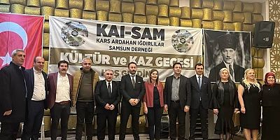 KARS ARDAHAN IĞDIR SAMSUN DERNEĞİ GELENEKSEL KAZ GECESİNE DAMGA VURDU