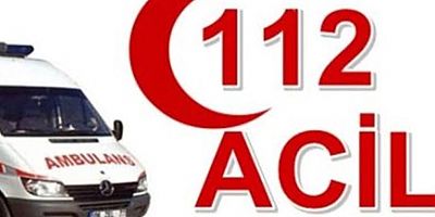 KARS'TA 112 ACİL EKİPLERİ BOYNU KIRILAN BİR HASTA İÇİN SEFERBER OLDU