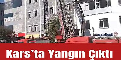 Kars’ta Otelde Yangın!