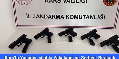 Kars'ta Yasadışı silahla Yakalandı ve Serbest Bırakıldı 