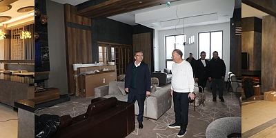 Kars Valisi Ziya Polat, Sarıkamış'taki DOUBLETREE by Hilton Otelinde İncelemelerde Bulundu