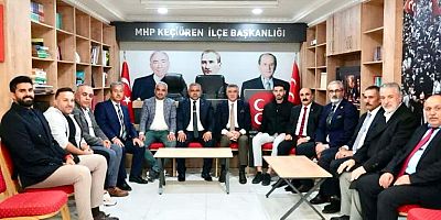 KARSLI İŞ İNSANLARINDAN MHP KEÇİÖREN İLÇE BAŞKANI KENAN YAĞMUR’A HAYIRLI OLSUN ZİYARETİ