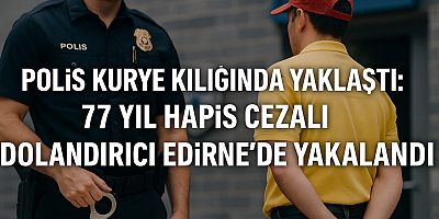 Polis Kurye Kılığında Yaklaştı: 77 Yıl Hapis Cezalı Dolandırıcı Edirne’de Yakalandı