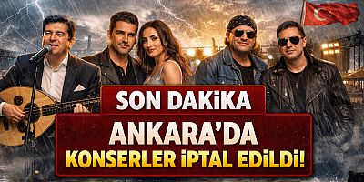 #SONDAKİKA ANKARA’DA KONSERLER İPTAL EDİLDİ!