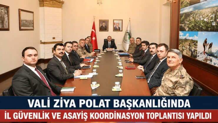 Kars’ta Güvenlik Zirvesi: Vali Ziya Polat Başkanlığında Asayiş Toplantısı Yapıldı