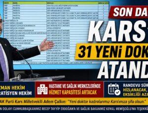 Kars’ın Sağlık Kadrosu Güçleniyor: 31 Yeni Doktor Göreve Geliyor