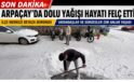 Sondakika Kars’ın Arpaçay İlçesinde Dolu Yağışı Hayatı Olumsuz Etkiledi