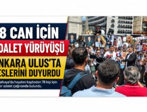 78 Can İçin Adalet Çağrısı: Kartalkaya Aileleri Ankara Ulus Meydanı’nda Seslerini Duyurdu