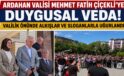 Ardahan Valisi Mehmet Fatih Çiçekli’ye Duygusal Veda: Valilik Merdivenlerinde Alkışlar ve Sloganlarla Uğurlandı