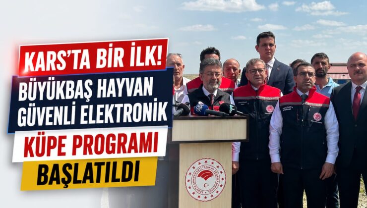 Adem Çalkın’ın Katılımıyla Kars’ta Bir İlk: Büyükbaş Hayvan Güvenli Elektronik Küpe Programı Başlatıldıu