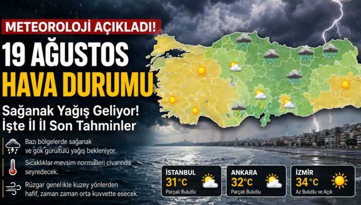 Sağanak Yağış Geliyor! İşte İl İl Son Tahminler