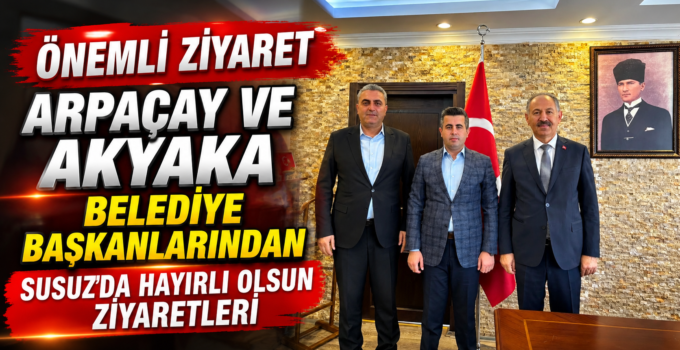 Zeki Elma ve Ergüder Toptaş’tan Susuz’da Hayırlı Olsun Ziyareti